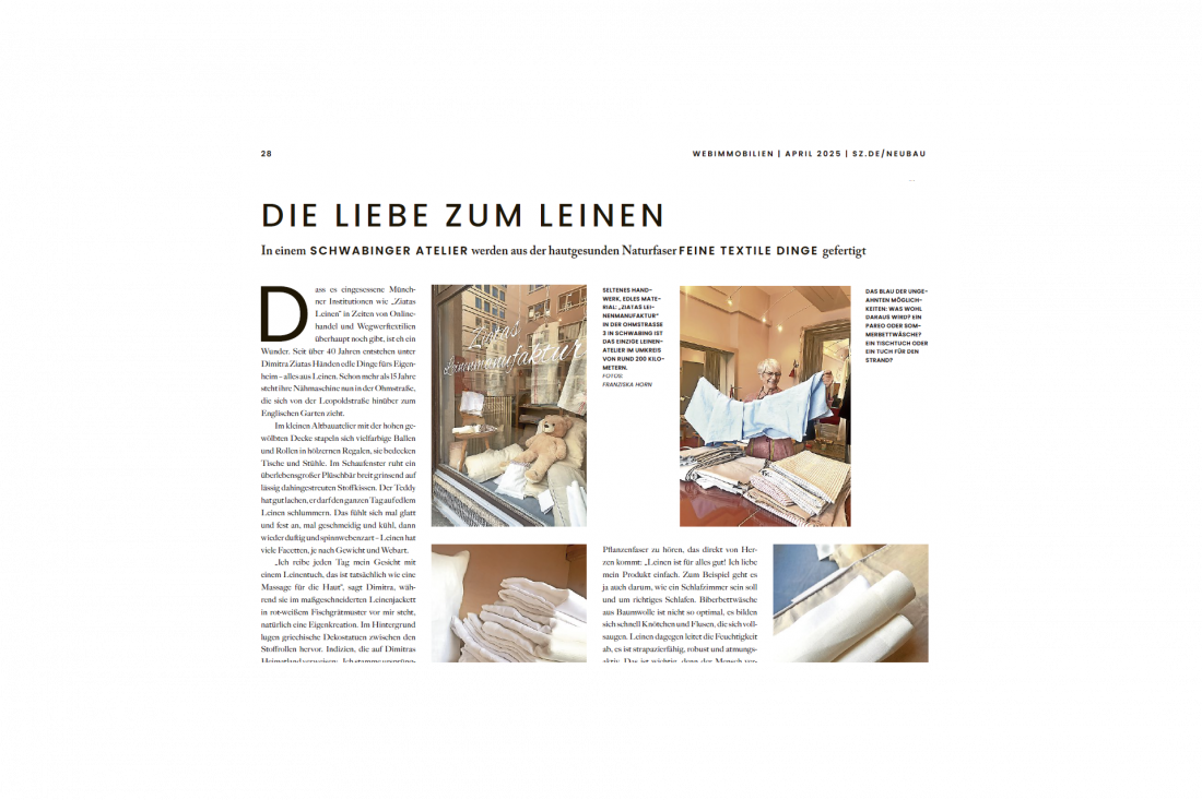 Liebe zum Leinen - Pressebericht 2025